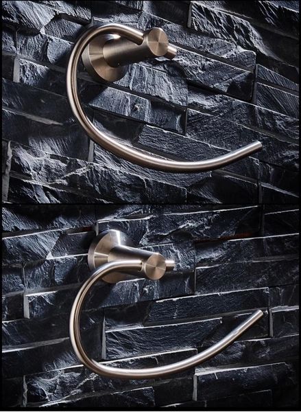 solid stainless steel silver finished bathroom towel ring accessories semi-circle rack rings
solid stainless steel silver finished bathroom towel ring accessories semi-circle rack rings