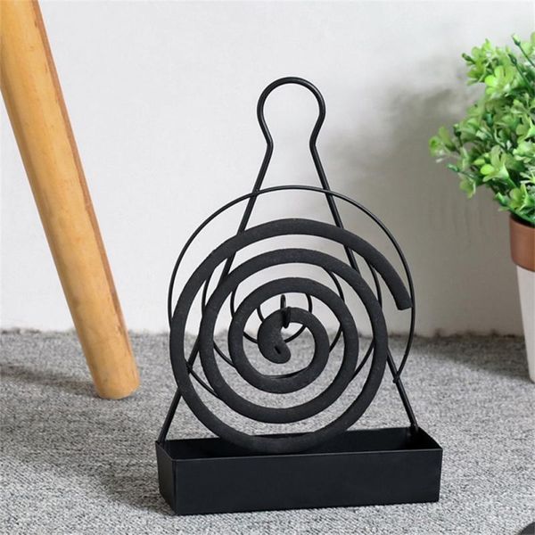 spiral mosquito coil holder iron frame insect repellent incense rack home decorative fragrance lamps