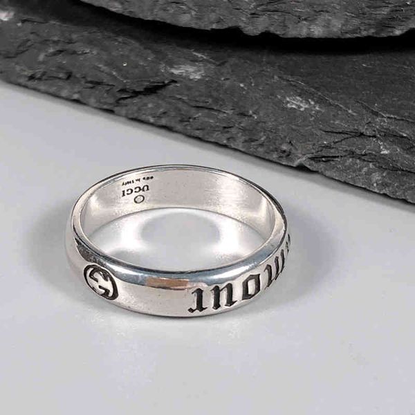 factory wholesale new 925 silver couple english ring men's and women's cold wind advanced ins valentine's day gift trend
factory wholesale new 925 silver couple english ring men's and women's cold wind advanced ins valentine's day gift trend