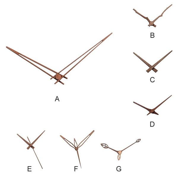 wall clocks walnut clock pointer diy hour hand minute second parts 12/14 inch 
wall clocks walnut clock pointer diy hour hand minute second parts 12/14 inch