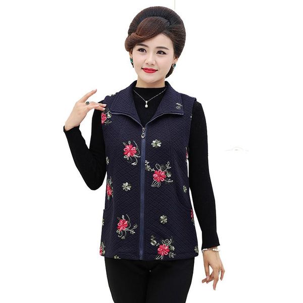 women's vests spring autumn vest women printing sleeveless jacket coat middle-aged 2021 casual plus size 5xl turn-down collar waistcoat, Black;white
women's vests spring autumn vest women printing sleeveless jacket coat middle-aged 2021 casual plus size 5xl turn-down collar waistcoat, Black;white