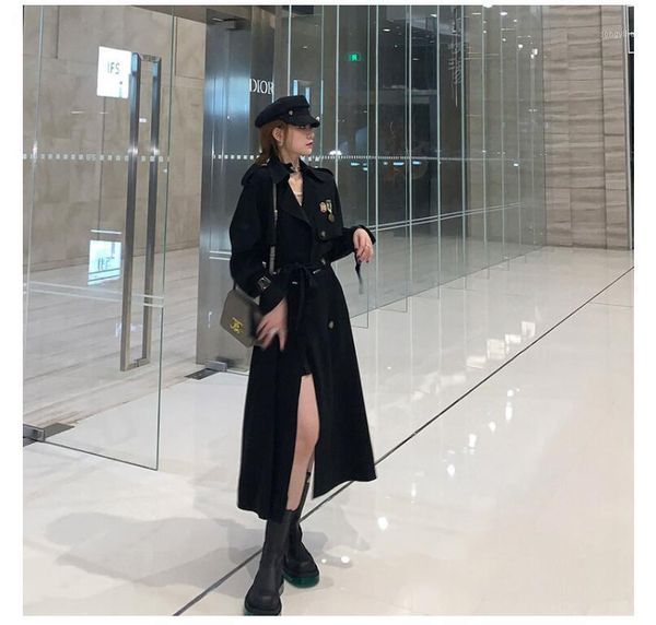 women's trench coats notched collar elegant long coat women autumn casual style detachable zipper double pocket front office outerwear, Tan;black
women's trench coats notched collar elegant long coat women autumn casual style detachable zipper double pocket front office outerwear, Tan;black