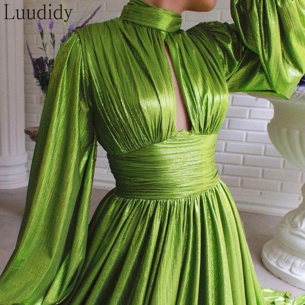 casual dresses women long lantern sleeve low cut out elegant maxi slit party dress, Black;gray
casual dresses women long lantern sleeve low cut out elegant maxi slit party dress, Black;gray