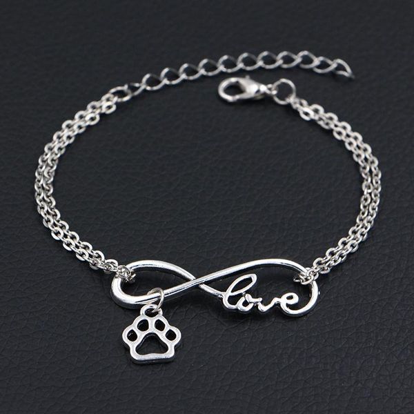 charm bracelets 2021 little dog prints charms handmade diy infinity love women fashion jewelry, Golden;silver
charm bracelets 2021 little dog prints charms handmade diy infinity love women fashion jewelry, Golden;silver