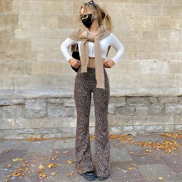 leopard print flare pants e-girl slim animal high waist long wild autumn 90s outfits vintage clothes streetwear women's jeans, Blue
leopard print flare pants e-girl slim animal high waist long wild autumn 90s outfits vintage clothes streetwear women's jeans, Blue