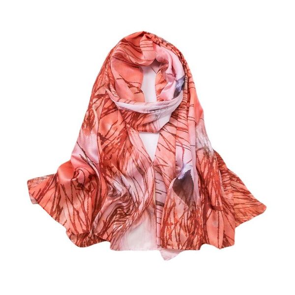 scarves 185*85cm luxury silk blended scarf women's oil painting printed satin long shawl wrap outdoor sunscreen head bandana hijab, Blue;gray
scarves 185*85cm luxury silk blended scarf women's oil painting printed satin long shawl wrap outdoor sunscreen head bandana hijab, Blue;gray
