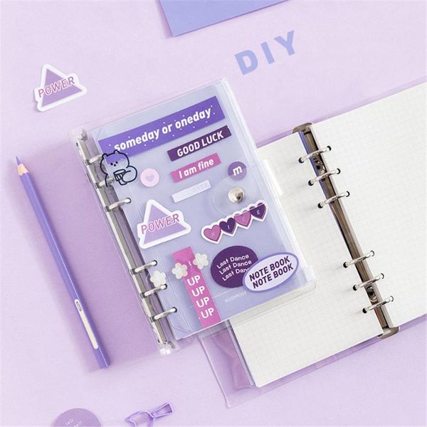 loose leaf notebook 6 rings binder file folder diary daily weekly planner agenda organizer ring kawaii stationery notepads, Purple;pink
loose leaf notebook 6 rings binder file folder diary daily weekly planner agenda organizer ring kawaii stationery notepads, Purple;pink