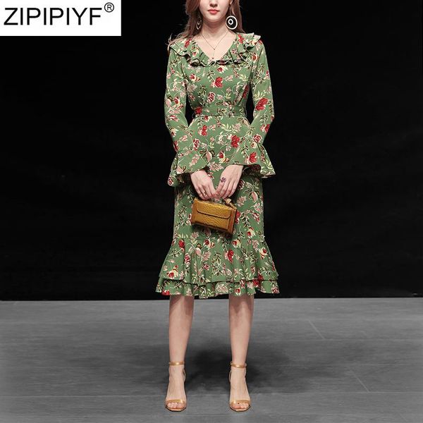 spring summer fashion 2021 women elegant mermaid dress vintage long flare sleeve v-neck ruffles knee-length vestidos casual dresses, Black;gray
spring summer fashion 2021 women elegant mermaid dress vintage long flare sleeve v-neck ruffles knee-length vestidos casual dresses, Black;gray