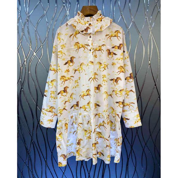 casual dresses horse print women frill trim collar shirt dress ladies 2021 long-sleeves ruffles loose short with buttons cte7, Black;gray
casual dresses horse print women frill trim collar shirt dress ladies 2021 long-sleeves ruffles loose short with buttons cte7, Black;gray