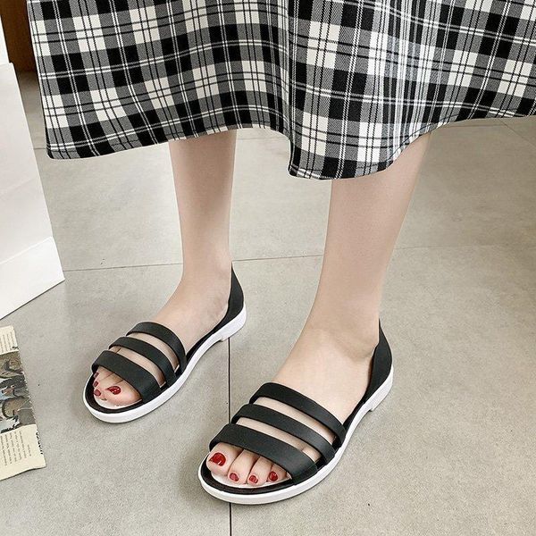 sandals women summer flat open-toed slides slippers candy color casual beach outdoot female ladies jelly shoes, Black
sandals women summer flat open-toed slides slippers candy color casual beach outdoot female ladies jelly shoes, Black