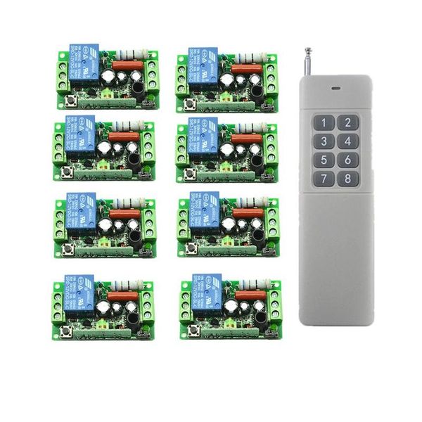 smart home control ac220v 110v 10a 8ch wireless remote switch each independent learning code toggle/momentary
smart home control ac220v 110v 10a 8ch wireless remote switch each independent learning code toggle/momentary