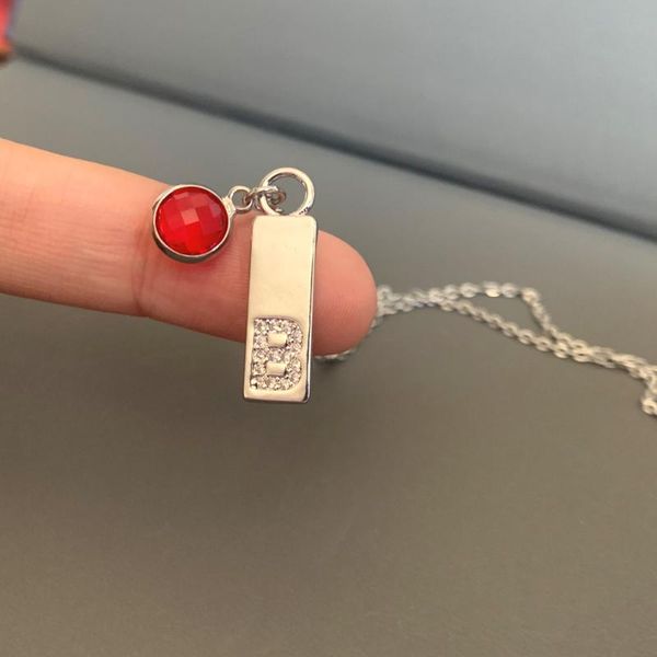 pendant necklaces diy silver color zircon initial letter strip necklace trendy copper alphabet birth stone charm steel chain jewelry
pendant necklaces diy silver color zircon initial letter strip necklace trendy copper alphabet birth stone charm steel chain jewelry