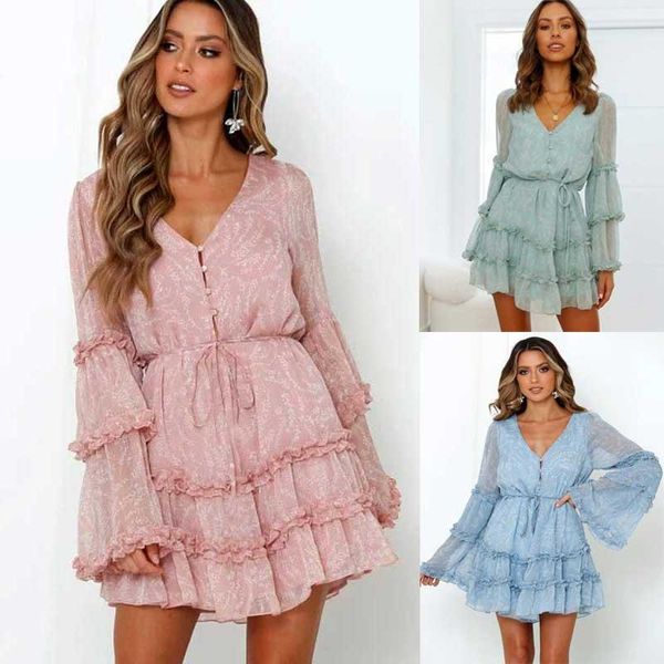 casual dresses boho inspired long sleeve tiered ruffle mini dress women v-neck belted chic ladies loose fit chiffon elegant party, Black;gray
casual dresses boho inspired long sleeve tiered ruffle mini dress women v-neck belted chic ladies loose fit chiffon elegant party, Black;gray