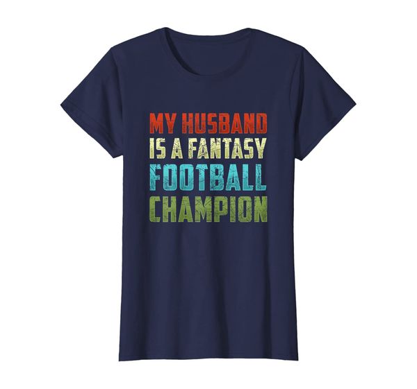 womens fantasy football husband champion champ funny draft party t-shirt, White;black
womens fantasy football husband champion champ funny draft party t-shirt, White;black