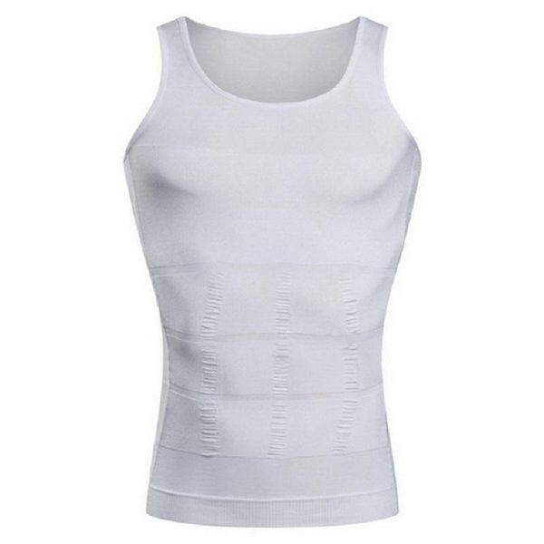 men' tank 2021 slimming body shapewear corset vest shirt abdomen control slim waist cincher underwear wife beater men, White;black
men' tank 2021 slimming body shapewear corset vest shirt abdomen control slim waist cincher underwear wife beater men, White;black