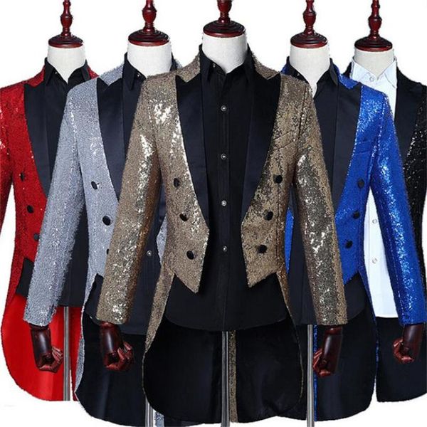 men's suits & blazers 2021 spring sequin magician blazer jacket men stage party suit stand collar tuxedo commander singer show dj costu, White;black
men's suits & blazers 2021 spring sequin magician blazer jacket men stage party suit stand collar tuxedo commander singer show dj costu, White;black