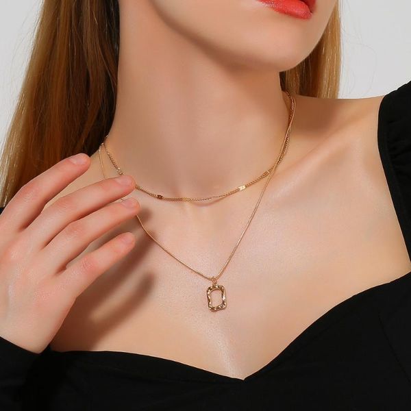 pendant necklaces creative temperament double layer irregular necklace jewelry accessories 2021, Silver
pendant necklaces creative temperament double layer irregular necklace jewelry accessories 2021, Silver