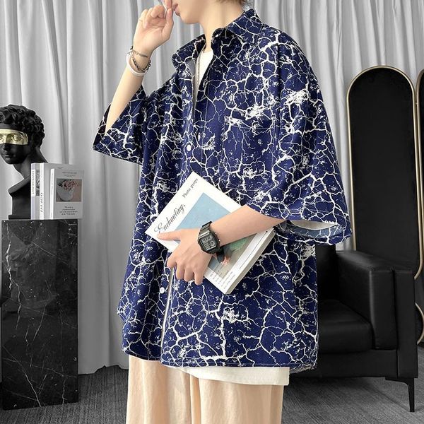 men's casual shirts summer short-sleeved fashion printed men streetwear loose dress mens hawaiian -2xl, White;black
men's casual shirts summer short-sleeved fashion printed men streetwear loose dress mens hawaiian -2xl, White;black