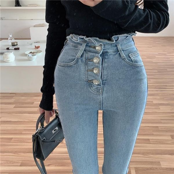 women's jeans petal waist skinny pencil for women summer autumn high slim long denim pants ladies stretchable, Blue
women's jeans petal waist skinny pencil for women summer autumn high slim long denim pants ladies stretchable, Blue