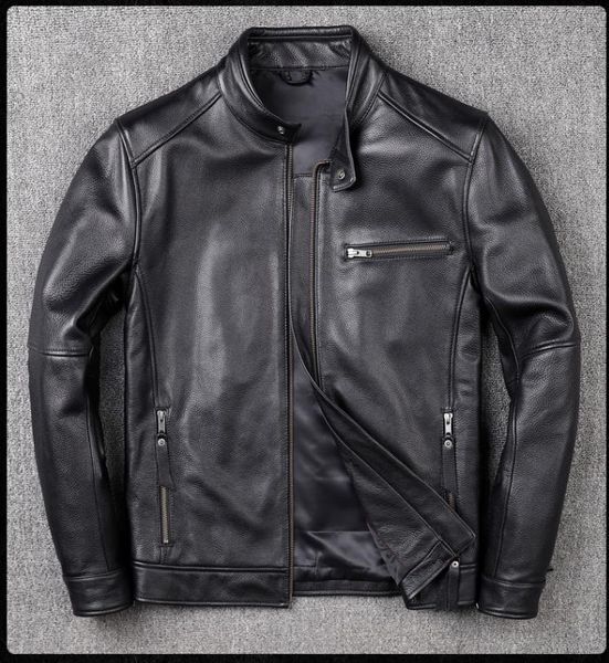 men's leather & faux leather jacket, classical casual style, plus size, genuine clothing with drop, Black
men's leather & faux leather jacket, classical casual style, plus size, genuine clothing with drop, Black