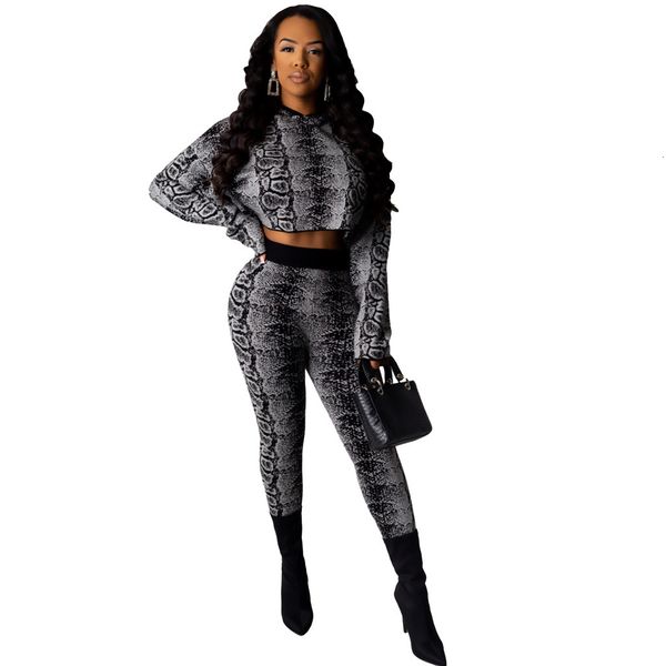 serpentine printed women hooded outfits est sleeves sweatshirt and long pants casual two pieces tracksuits spring, Gray
serpentine printed women hooded outfits est sleeves sweatshirt and long pants casual two pieces tracksuits spring, Gray