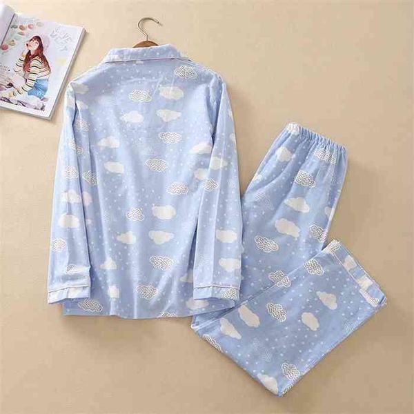 full cotton ladies pajamas set simple style cartoon cloud printed 2021 autumn and spring 2pcs sleepwear homewear casual wear, Black;red
full cotton ladies pajamas set simple style cartoon cloud printed 2021 autumn and spring 2pcs sleepwear homewear casual wear, Black;red