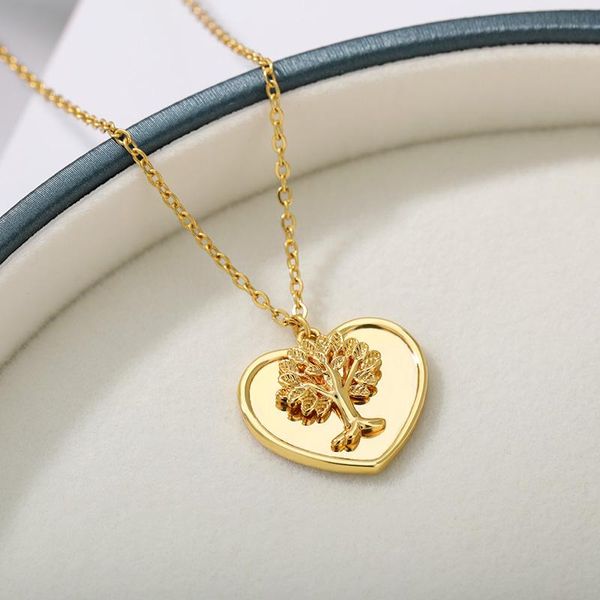 pendant necklaces tree of life with heart necklace for women gold chain stainless steel bijoux collier elegant jewelry gifts, Silver
pendant necklaces tree of life with heart necklace for women gold chain stainless steel bijoux collier elegant jewelry gifts, Silver