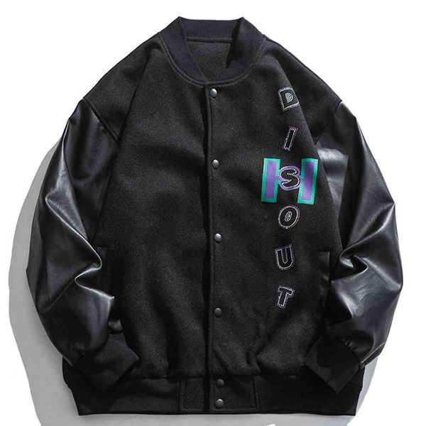 men's jackets arrival of shredded men, casual loose baseball jacket, sipping a letter, hipster clothing. ap7p, Black;brown
men's jackets arrival of shredded men, casual loose baseball jacket, sipping a letter, hipster clothing. ap7p, Black;brown