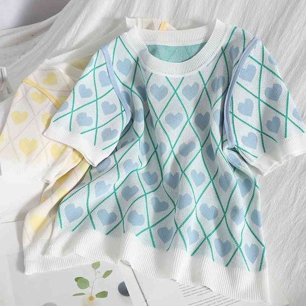 women's sweaters knitted comfortable color contrast o neck pullover t shirt for women summer vintage sweet love knit sweater t-shi, White;black
women's sweaters knitted comfortable color contrast o neck pullover t shirt for women summer vintage sweet love knit sweater t-shi, White;black