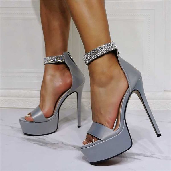 dress shoes beauty color grey summer high heels platform sandals with diamond decorate outdoor wedding party, Black
dress shoes beauty color grey summer high heels platform sandals with diamond decorate outdoor wedding party, Black
