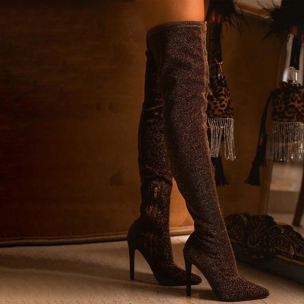 boots animal leopard grain serpentine long women high heel boot pointed toe club shoes thigh over-the-knee rtg5, Black
boots animal leopard grain serpentine long women high heel boot pointed toe club shoes thigh over-the-knee rtg5, Black