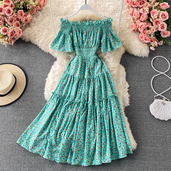 exy slash neck off shoulder floral dress women elegant flare short sleeve high waist a-line printed party vestidos female 2022, Black;gray
exy slash neck off shoulder floral dress women elegant flare short sleeve high waist a-line printed party vestidos female 2022, Black;gray