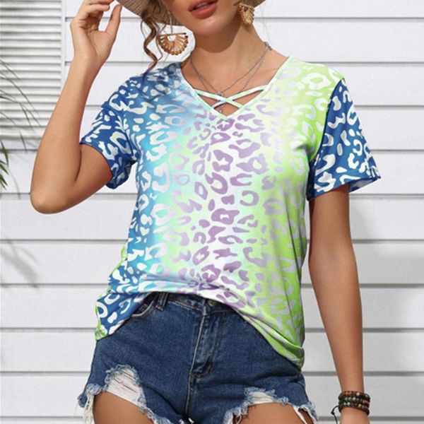 women's t-shirt fashion leopard tee shirt femme v-neck tshirt cute streetwear tunics for young lady y2k t-shirts drop, White
women's t-shirt fashion leopard tee shirt femme v-neck tshirt cute streetwear tunics for young lady y2k t-shirts drop, White