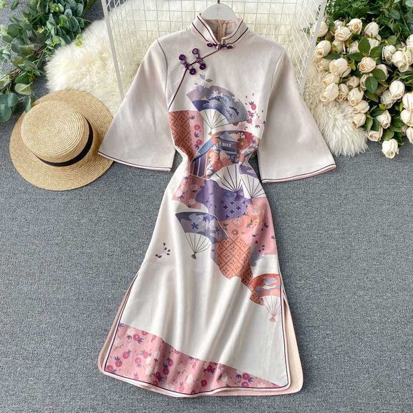 party dresses japanese-style women elegant cheongsam dress half-sleeve floral printed ladies calf length robes for wedding 061515, White;black
party dresses japanese-style women elegant cheongsam dress half-sleeve floral printed ladies calf length robes for wedding 061515, White;black