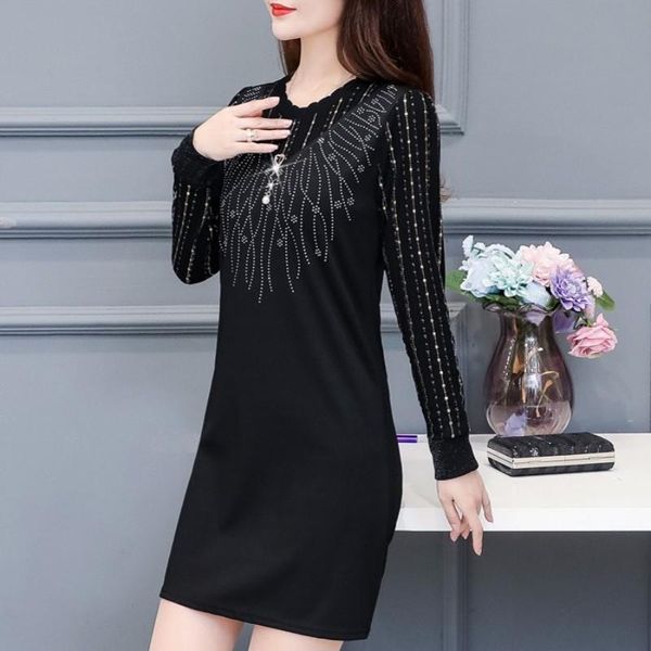 casual dresses elegant diamond dress women 2021 round neck slim long sleeve spring warm black office lady plus size streetwear, Black;gray
casual dresses elegant diamond dress women 2021 round neck slim long sleeve spring warm black office lady plus size streetwear, Black;gray