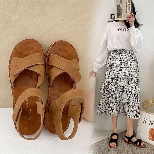 sandals flat women summer 2021 korean student casual comfortable roman women's shoes, Black
sandals flat women summer 2021 korean student casual comfortable roman women's shoes, Black