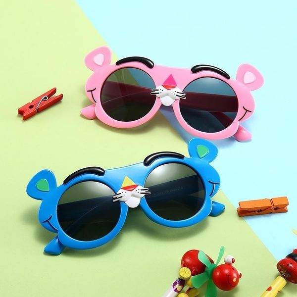 2020 new children's silicone polarized sunglasses fashion personality cartoon pink leopard cute boys and girls glasses, Blue
2020 new children's silicone polarized sunglasses fashion personality cartoon pink leopard cute boys and girls glasses, Blue