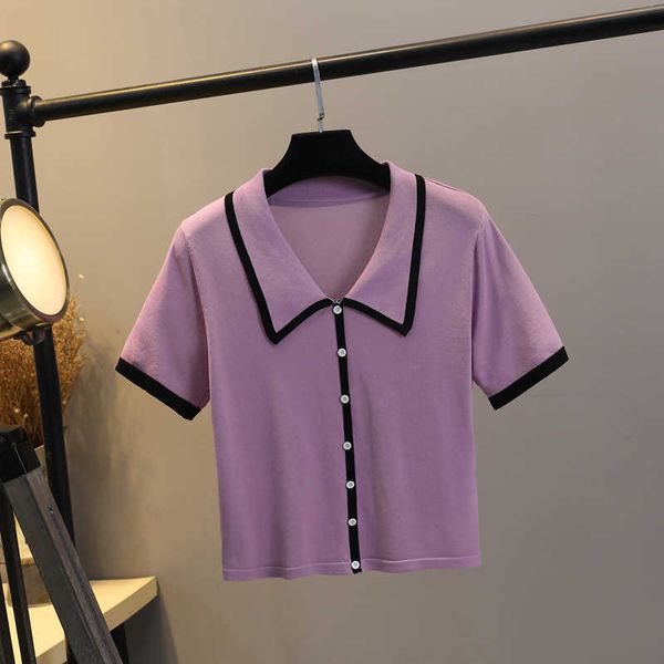 summer casual knitted tees chic street pullovers female shirts stretchy blusas mujer de moda 210601, White
summer casual knitted tees chic street pullovers female shirts stretchy blusas mujer de moda 210601, White