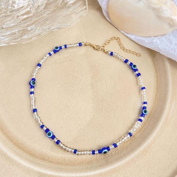 chokers fashion turkey evil eye necklace ladies bohemian retro demon pendant colorful seed bead party collar jewelry gift, Golden;silver
chokers fashion turkey evil eye necklace ladies bohemian retro demon pendant colorful seed bead party collar jewelry gift, Golden;silver