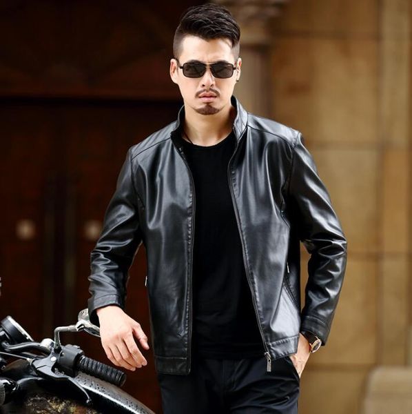 men's fur & faux autumn stand collar thin black mens leather coat slim motorcycle clothes men brown jackets fashion jaqueta de couro
men's fur & faux autumn stand collar thin black mens leather coat slim motorcycle clothes men brown jackets fashion jaqueta de couro