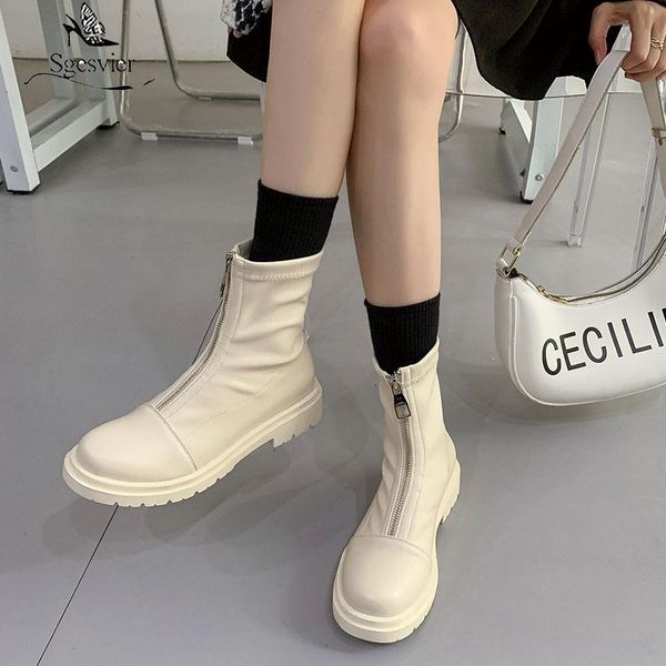 boots sgesvier front zipper ankle women natural pu leather white woman dress chunky heels platform booties shoes, Black
boots sgesvier front zipper ankle women natural pu leather white woman dress chunky heels platform booties shoes, Black