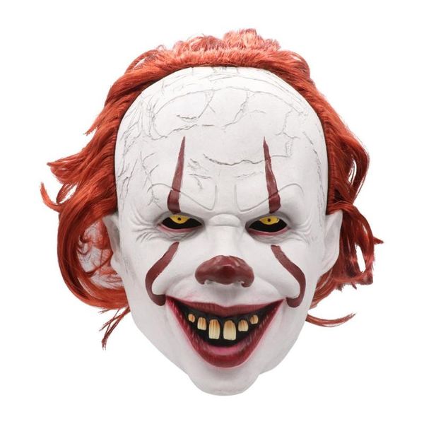party masks pennywise mask stephen king it chapter two horror cosplay prop latex helmet clown halloween costume
party masks pennywise mask stephen king it chapter two horror cosplay prop latex helmet clown halloween costume