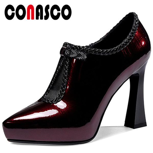 dress shoes conasco fashion woman pumps genuine leather spring autumn casual side zipper rhinestone pointed toe high heels, Black
dress shoes conasco fashion woman pumps genuine leather spring autumn casual side zipper rhinestone pointed toe high heels, Black
