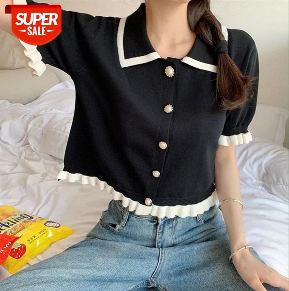 design niche short-sleeved t-shirt women's summer clothes knitting carefully machine cropped #wy6k, Black
design niche short-sleeved t-shirt women's summer clothes knitting carefully machine cropped #wy6k, Black