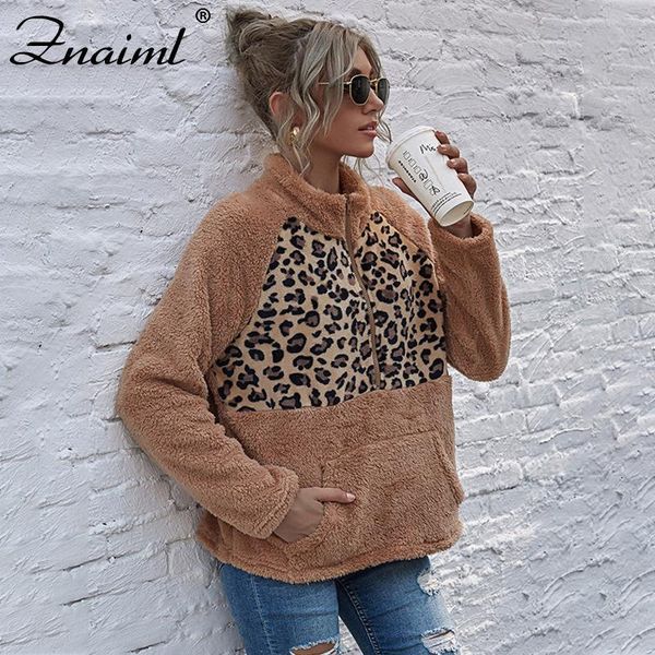 women's hoodies & sweatshirts znaiml elegant winter fashion women leopard fluffy plush sweatshirt plus size zipper turtleneck long slee, Black
women's hoodies & sweatshirts znaiml elegant winter fashion women leopard fluffy plush sweatshirt plus size zipper turtleneck long slee, Black