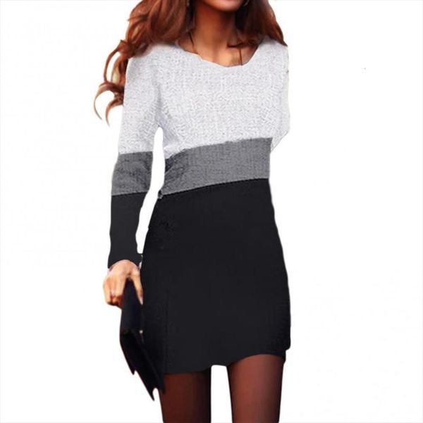 50%casual o neck women dress long sleeve blouse tunic color block mini bodycon, Black;gray
50%casual o neck women dress long sleeve blouse tunic color block mini bodycon, Black;gray