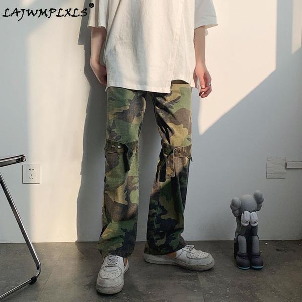 men's pants knee strap camouflage overalls streetwear men cargo hip hop military joggers mens clothing trousers, Black
men's pants knee strap camouflage overalls streetwear men cargo hip hop military joggers mens clothing trousers, Black