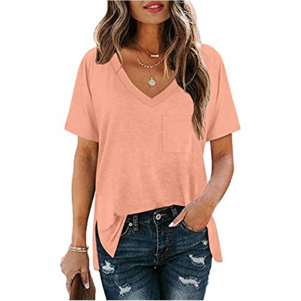 women's t-shirt solid color pocket women t shirt 2021 summer slub cotton white short sleeved split hem fashion street hipster ladies te
women's t-shirt solid color pocket women t shirt 2021 summer slub cotton white short sleeved split hem fashion street hipster ladies te