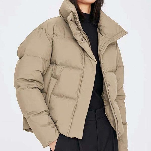 women's fur & faux women stand collar windproof warm snow short parkas autumn winter female ins cotton jacket ladies coat, Black
women's fur & faux women stand collar windproof warm snow short parkas autumn winter female ins cotton jacket ladies coat, Black