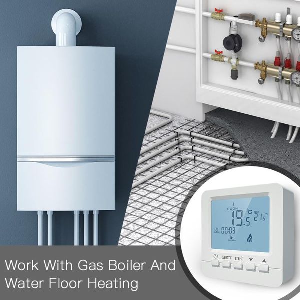 smart home control thermostat wall-mounted battery powered programmable room controller lcd display temperature
smart home control thermostat wall-mounted battery powered programmable room controller lcd display temperature